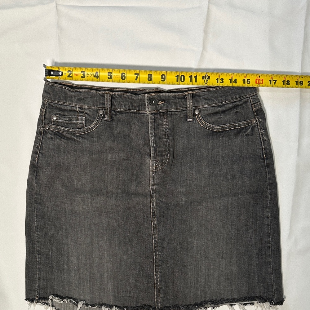 Mossimo Denim Frayed Hem Skirt - Picture 8 of 8